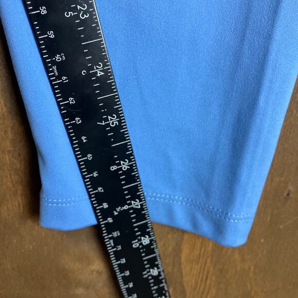 PINK Active Womens Leggings Blue Adjustable Ruched Front Skinny Stretch XXL - Picture 7 of 10